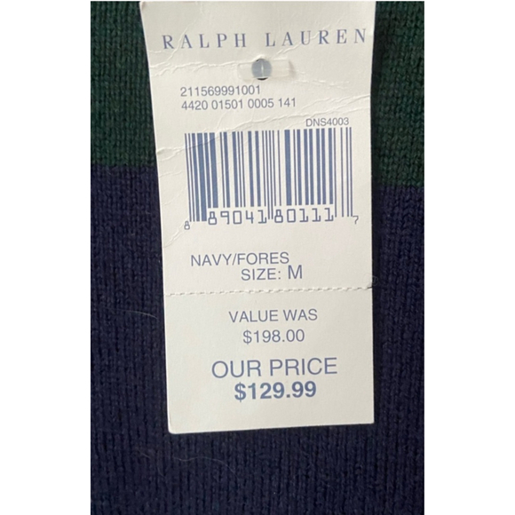 Polo Ralph Lauren Dress – Navy Blue/ Green Wood , Size S Retail Price $198 - Picture 3 of 6